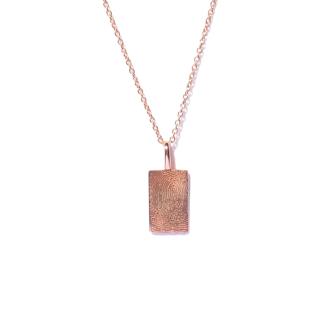 14kt Rose Gold Fingerprint Pendant