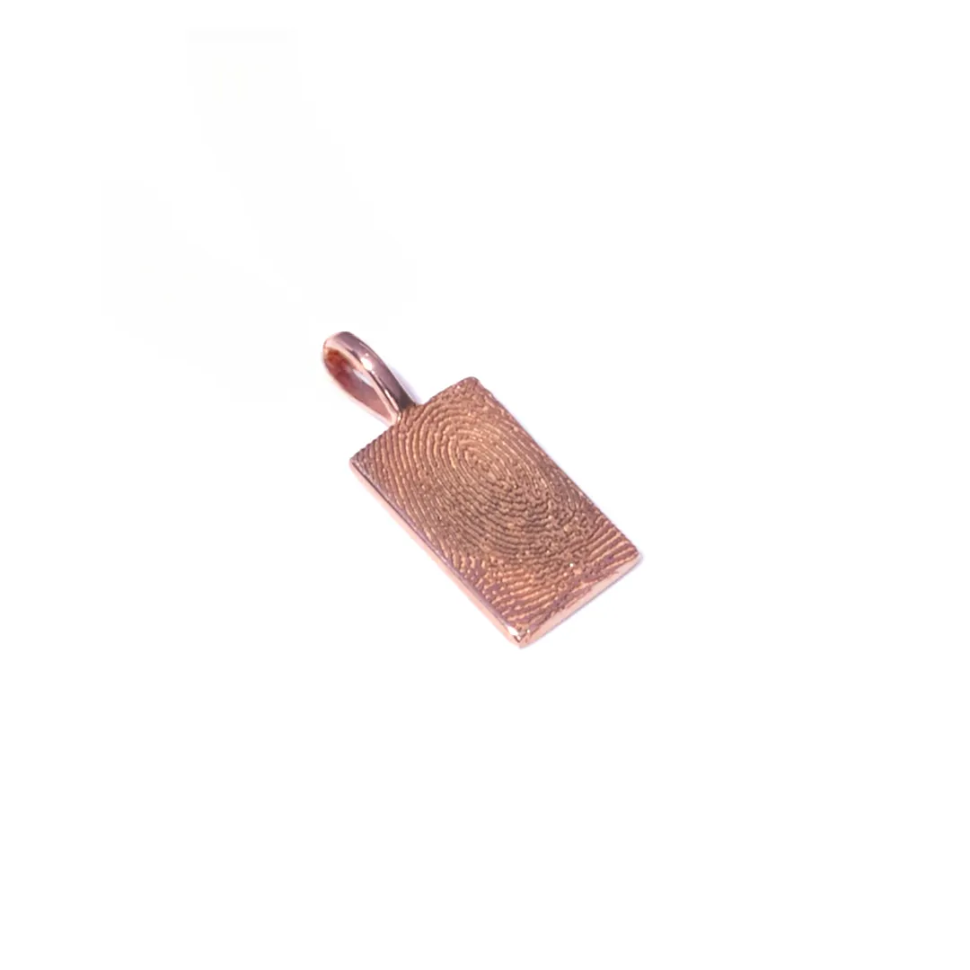 14kt Rose Gold Fingerprint Pendant