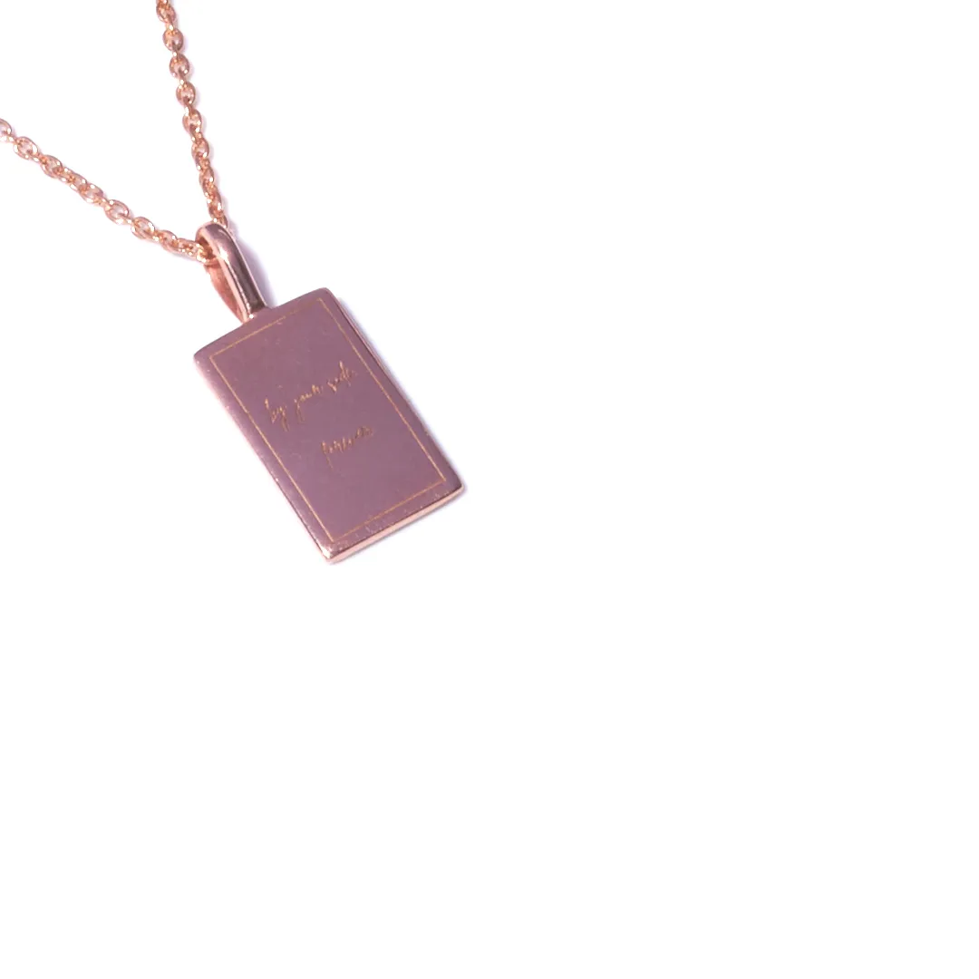 14kt Rose Gold Fingerprint Pendant