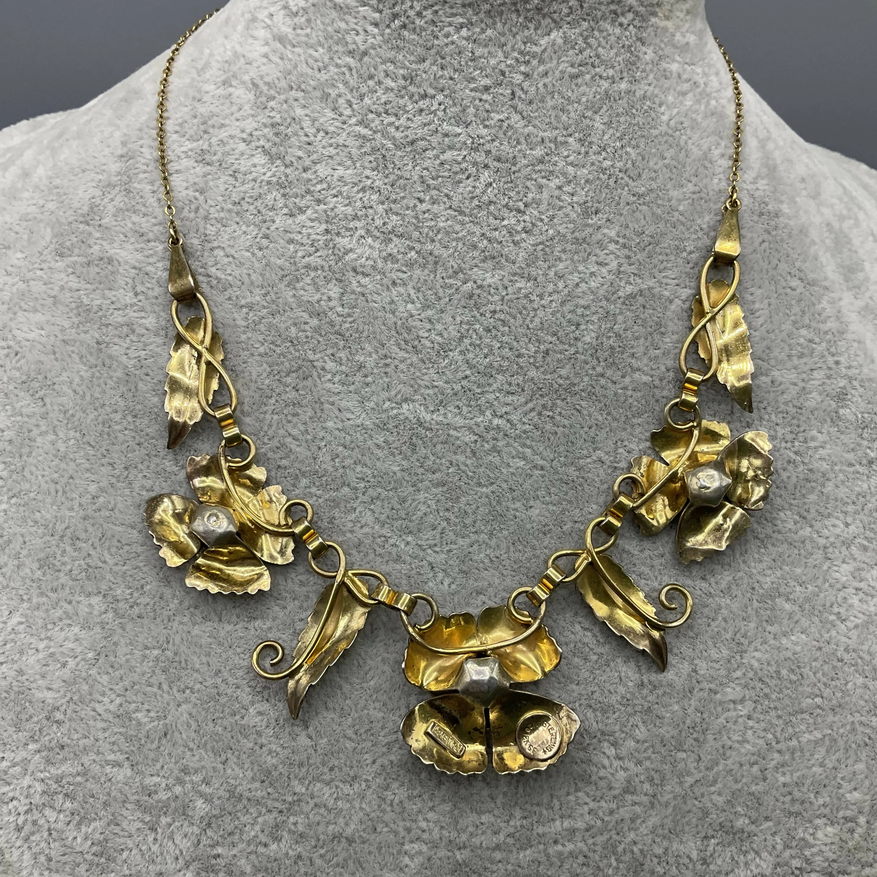 1940’s USA vermeil necklace