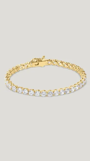 5mm Tennis Bracelet Gold Plated