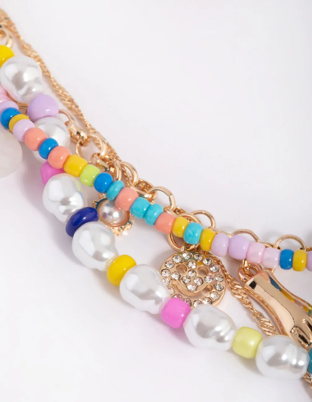 90s Colourful Beaded Necklace