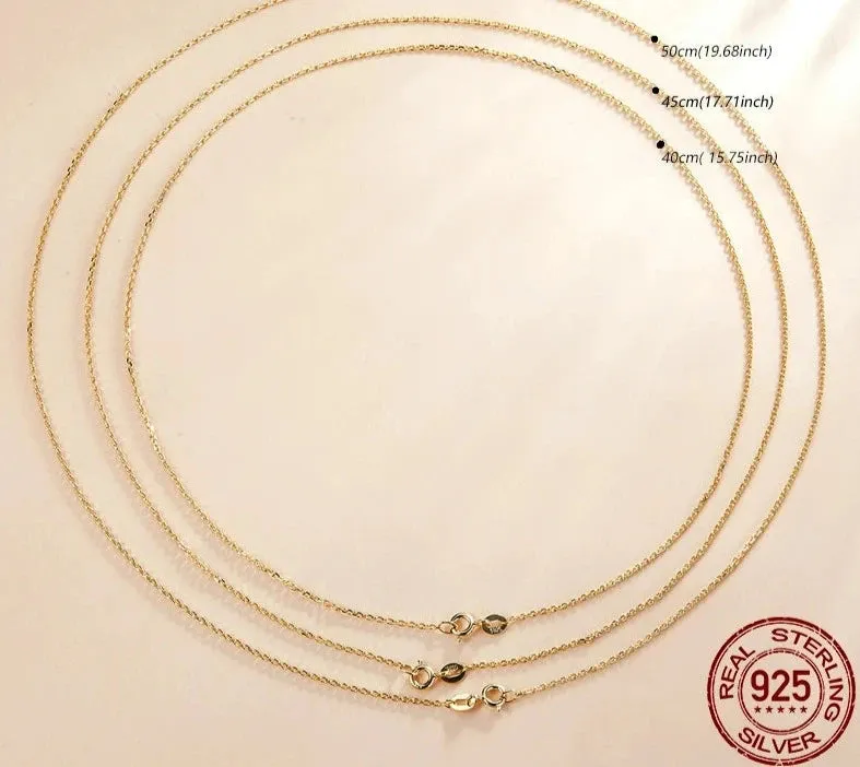 925 Sterling Silver Adjustable Chain