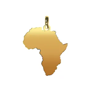 9k Gold Africa Pendant