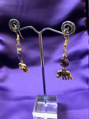 African Animal Earrings