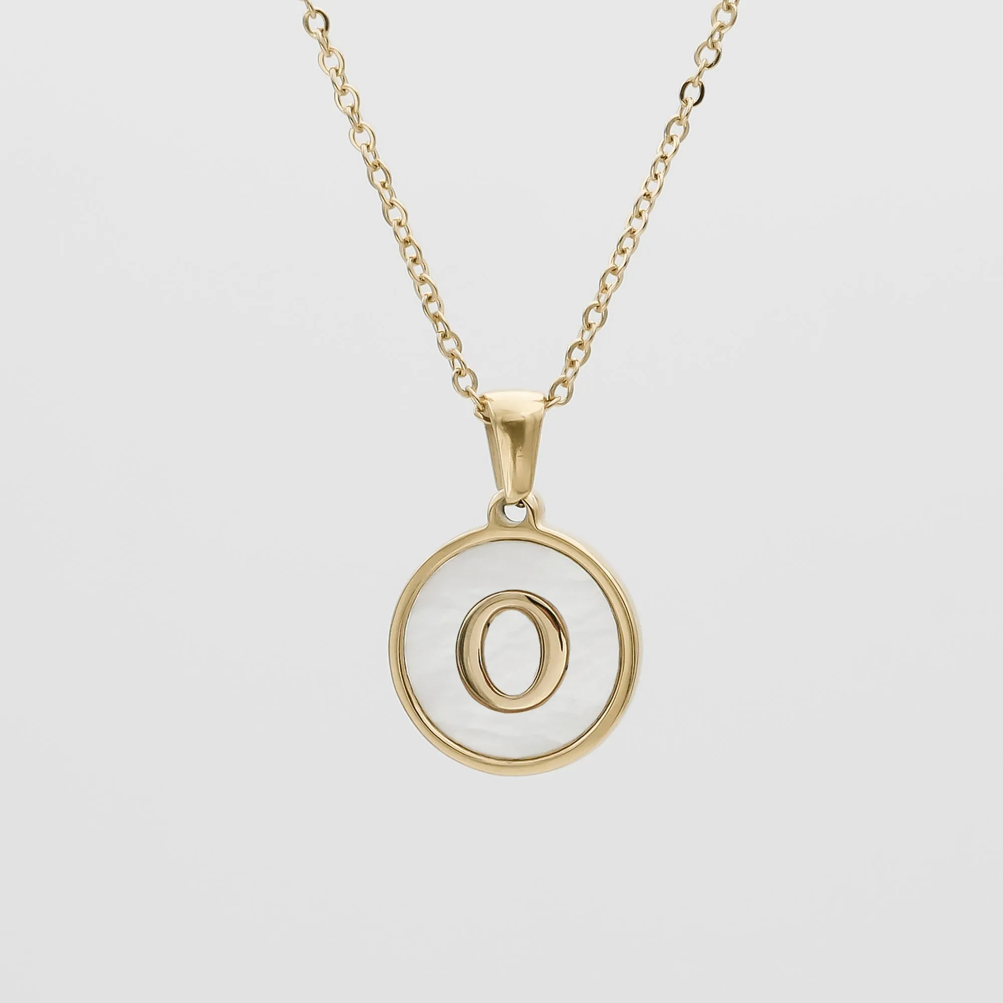 Ava Opal Initial Necklace