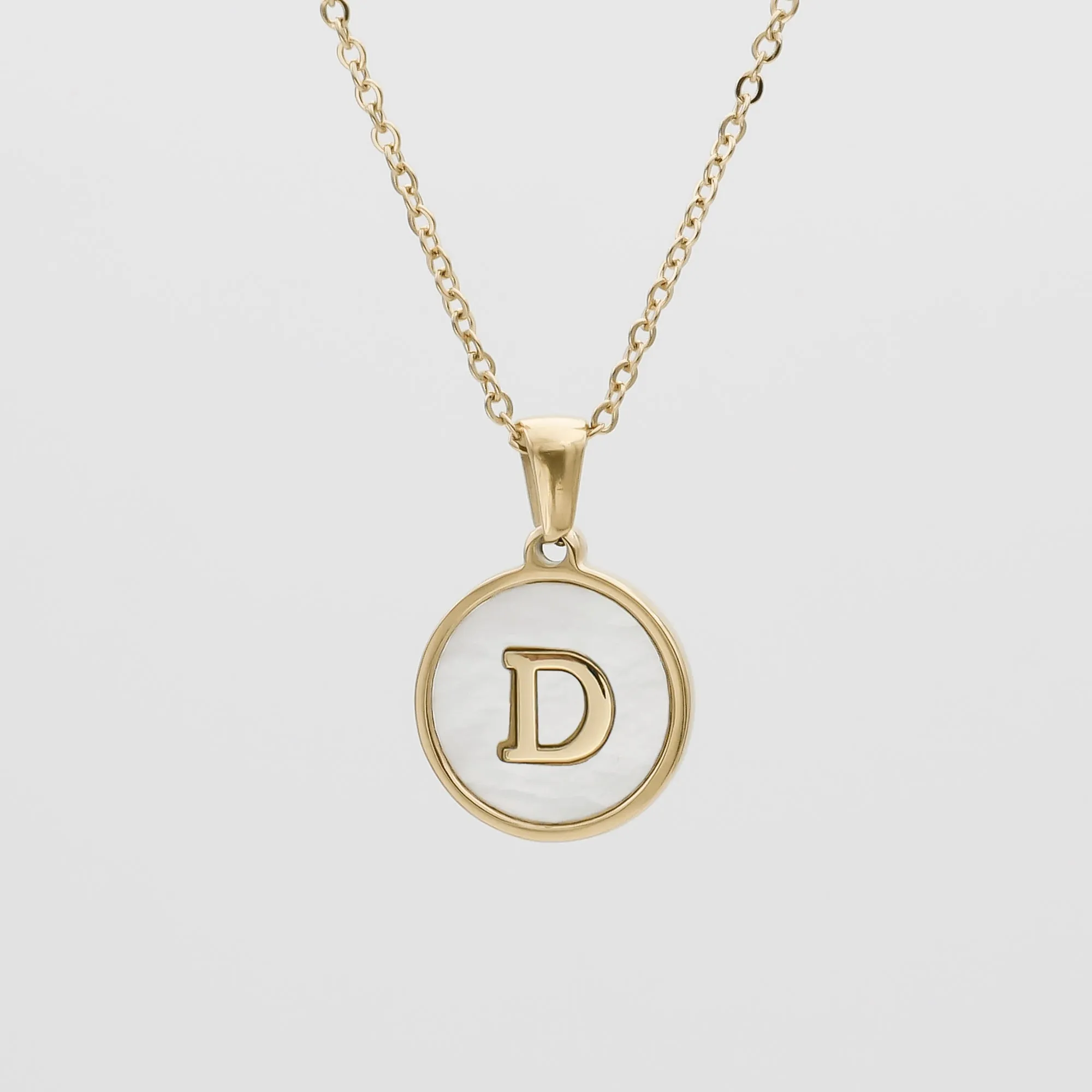 Ava Opal Initial Necklace