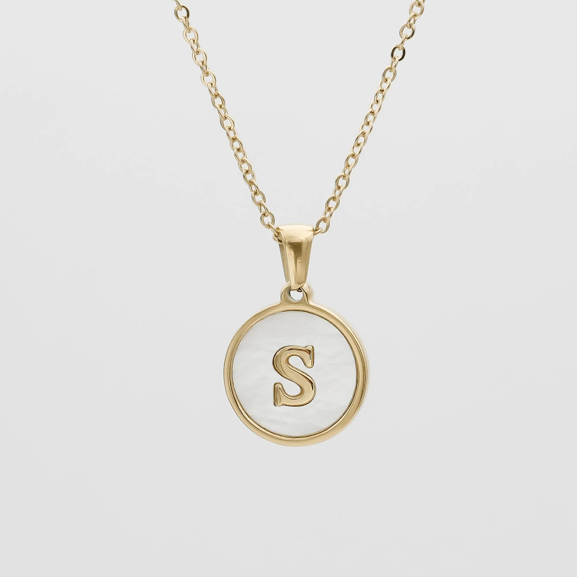 Ava Opal Initial Necklace