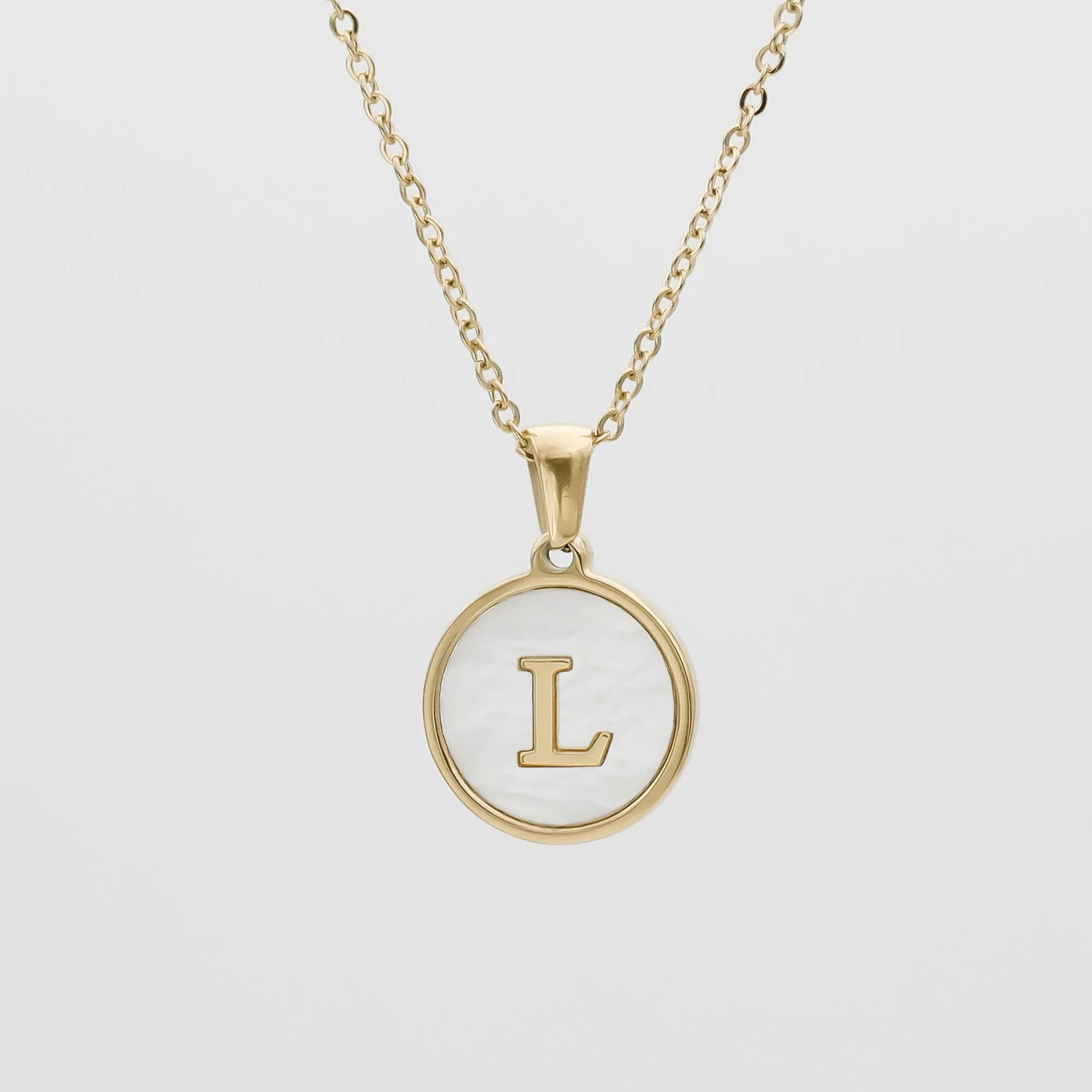 Ava Opal Initial Necklace