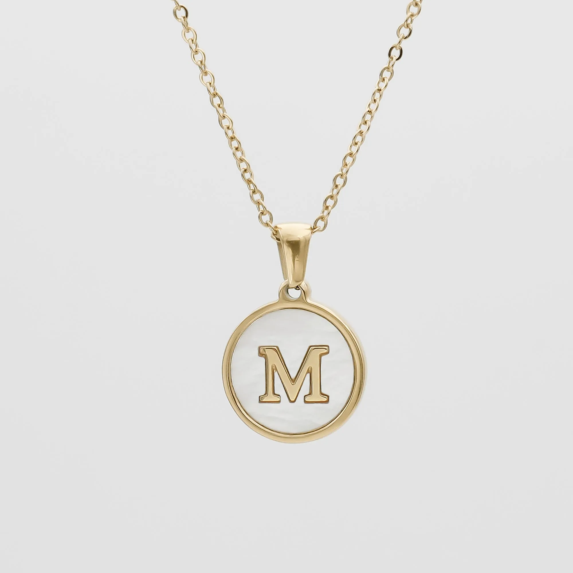 Ava Opal Initial Necklace