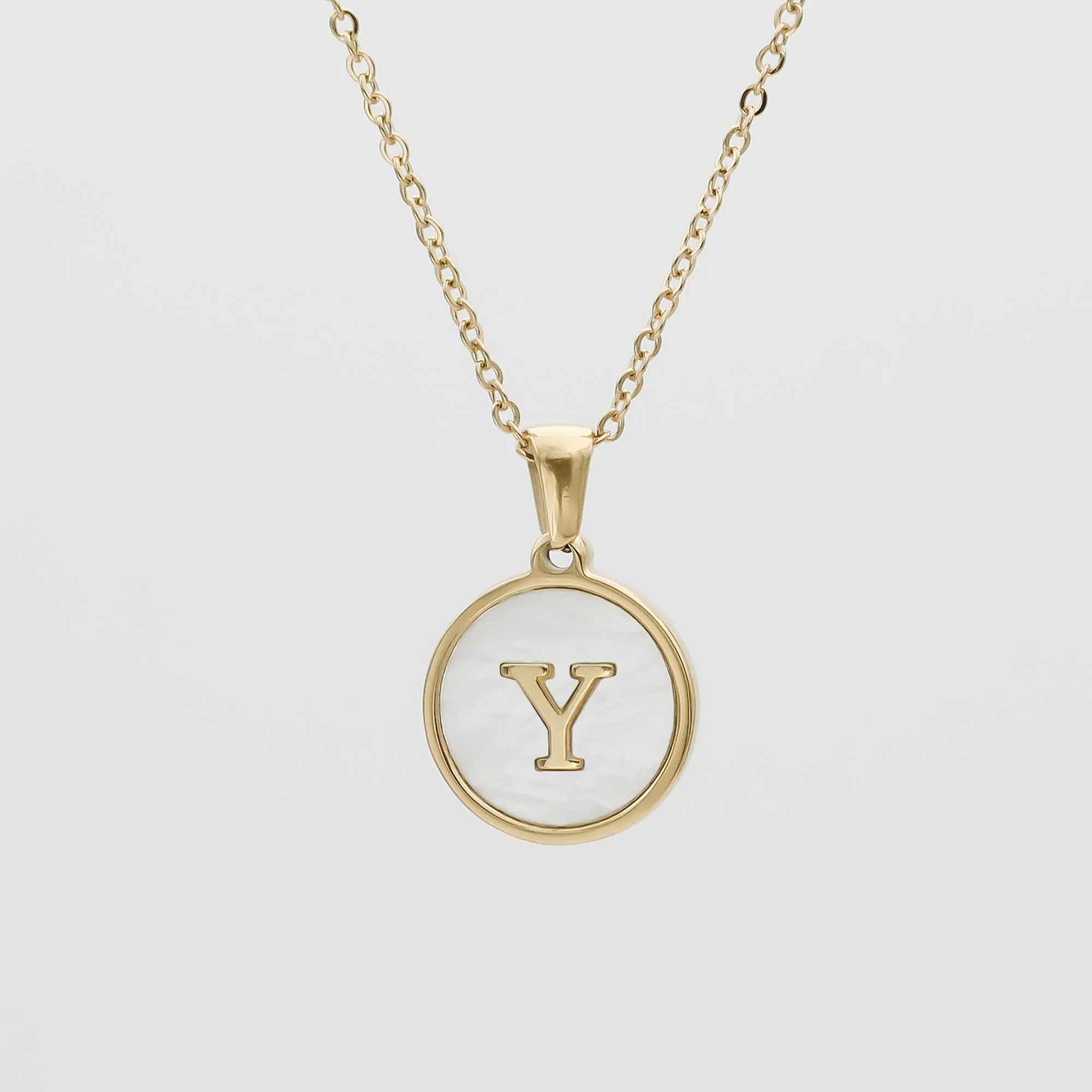 Ava Opal Initial Necklace