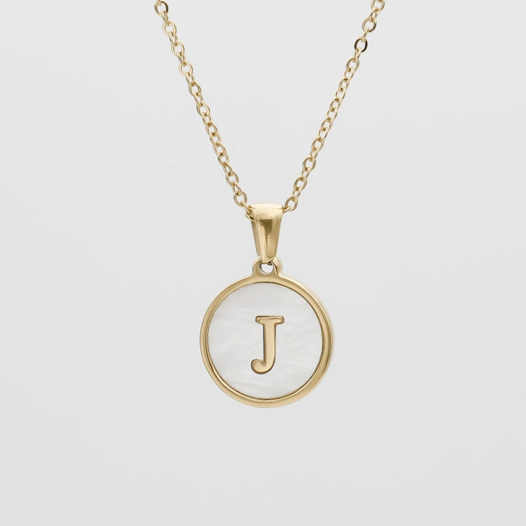 Ava Opal Initial Necklace