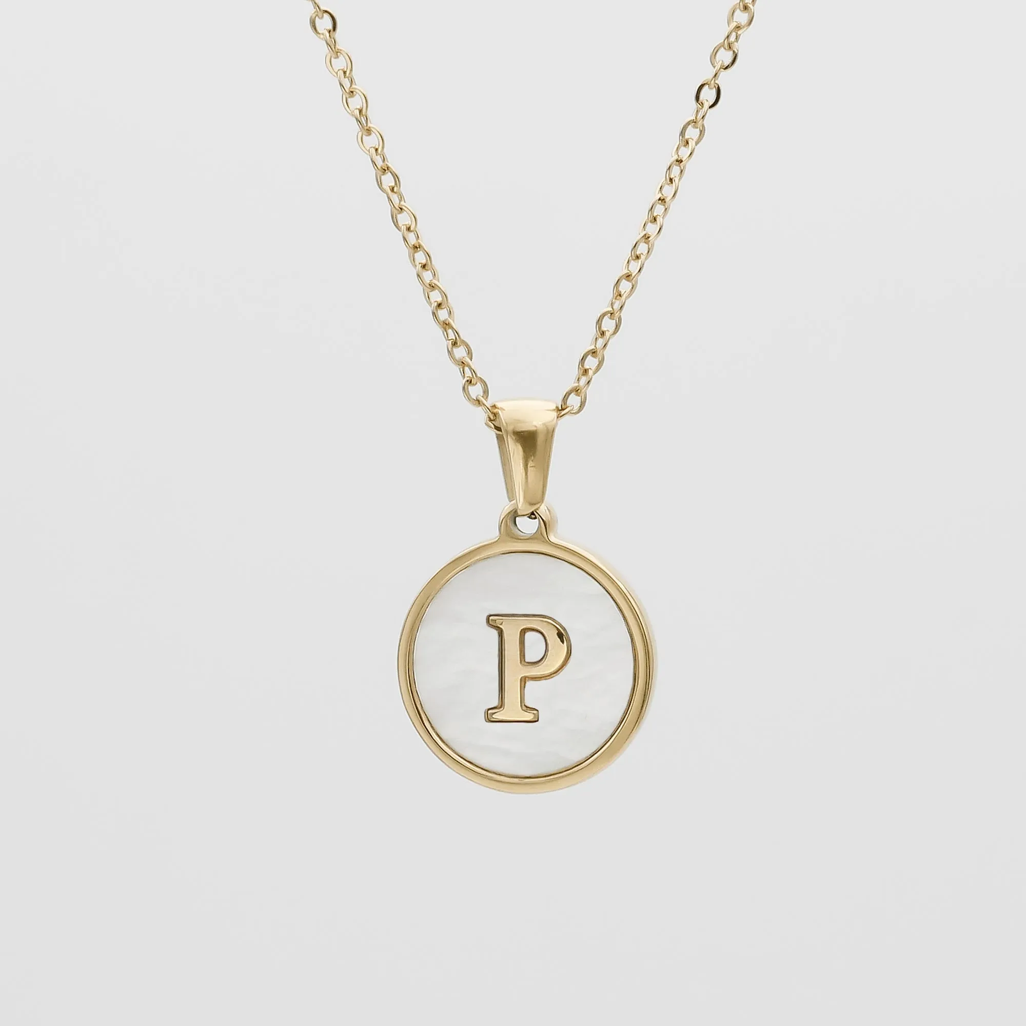 Ava Opal Initial Necklace