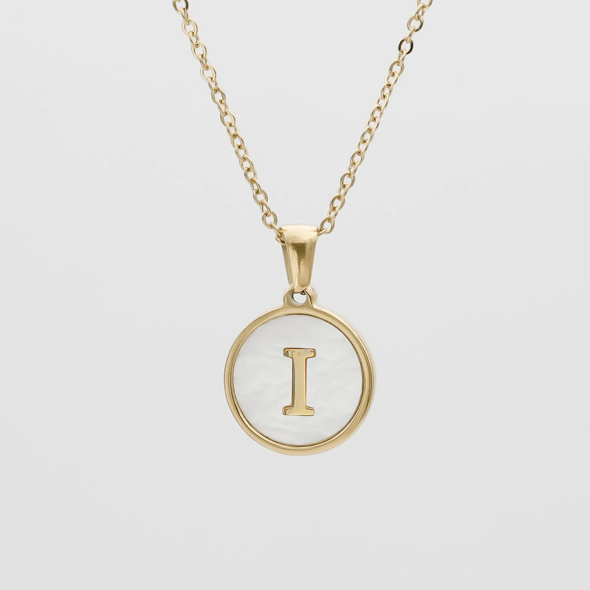 Ava Opal Initial Necklace