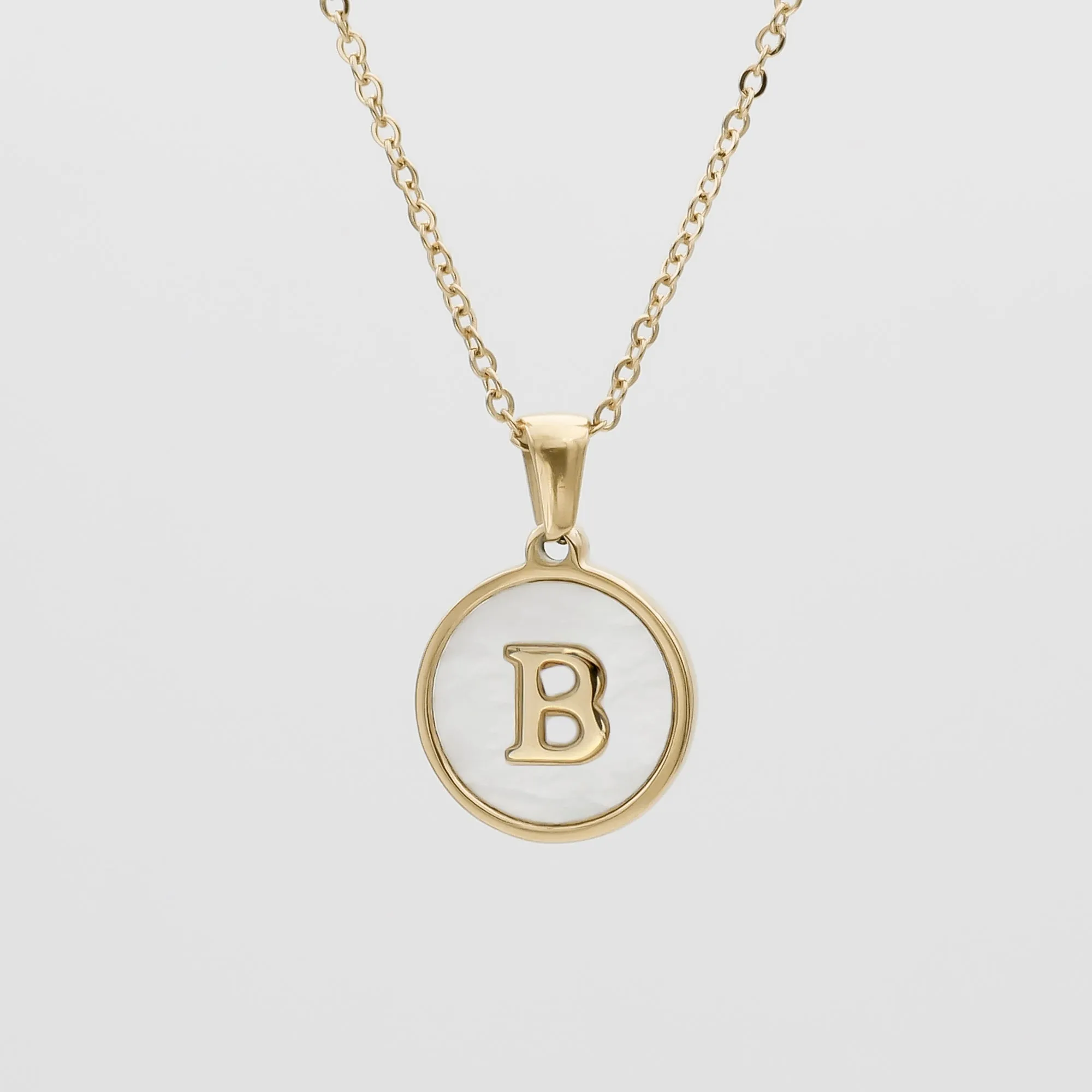 Ava Opal Initial Necklace