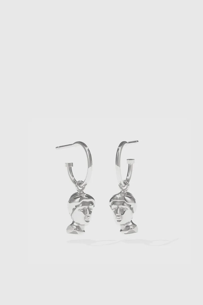 Babelogue Venus Signature Hoops - Sterling Silver