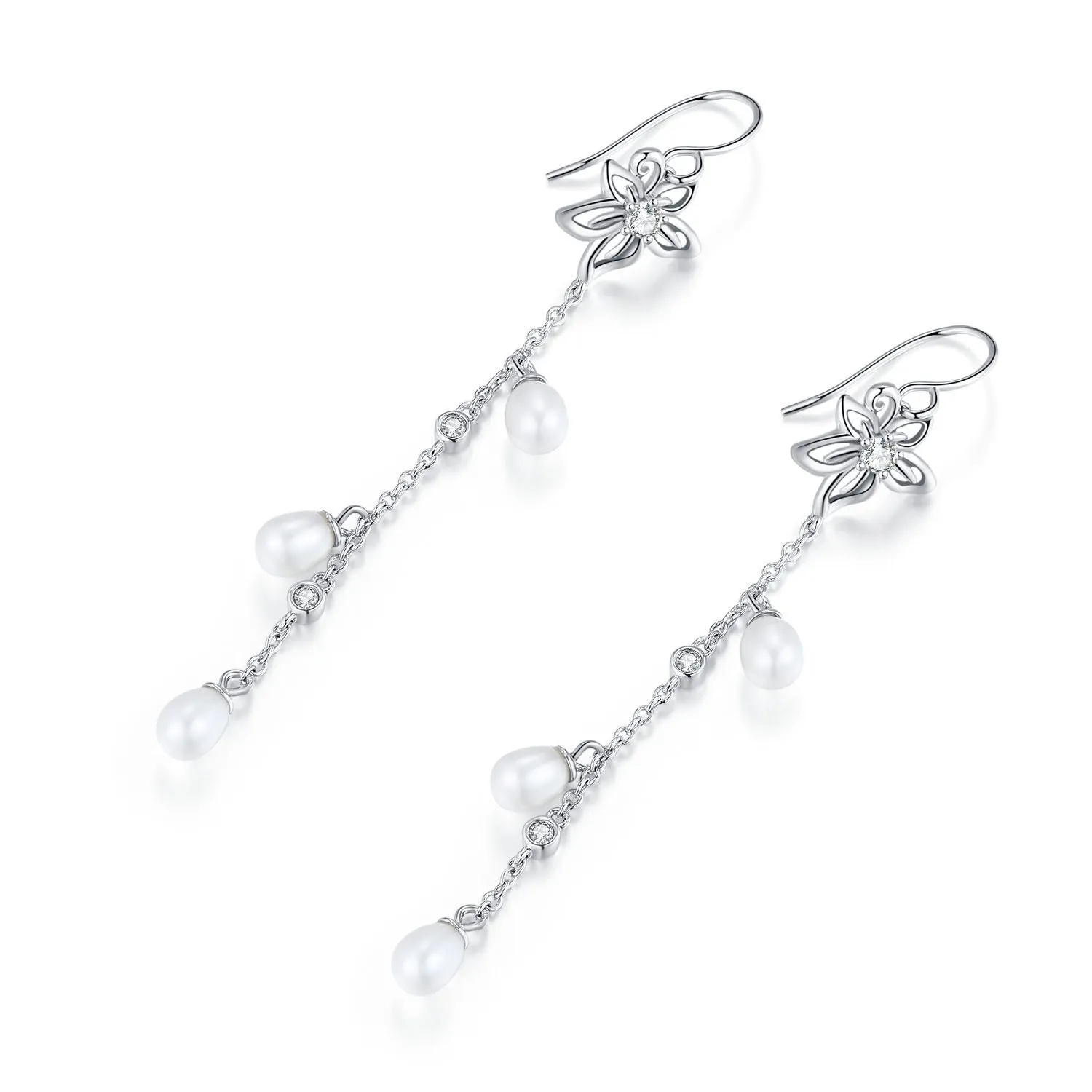 Bauhinia Chain Earrings