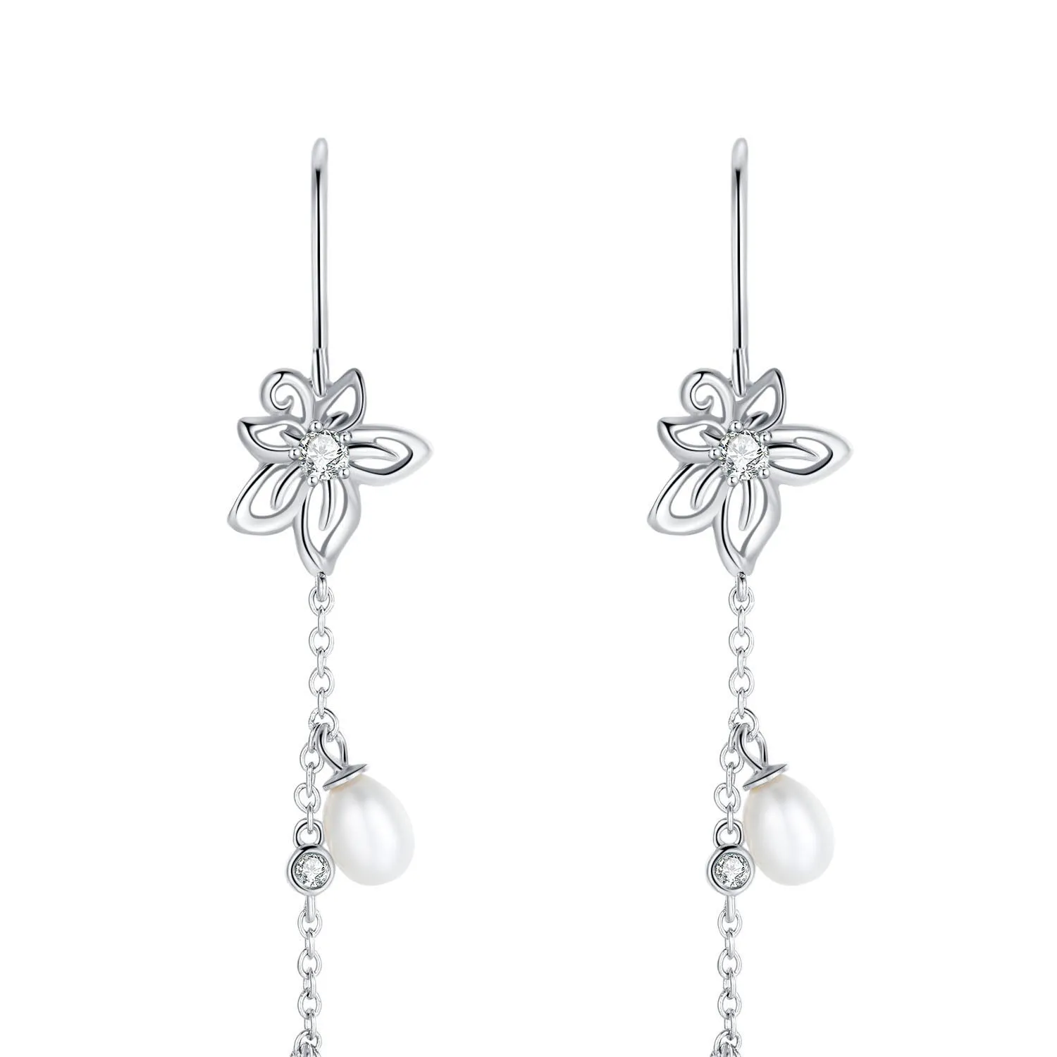 Bauhinia Chain Earrings