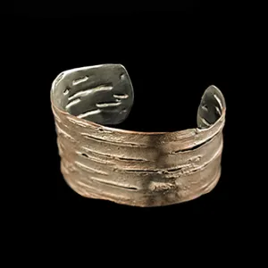 Birch Bark Cuff - Silver