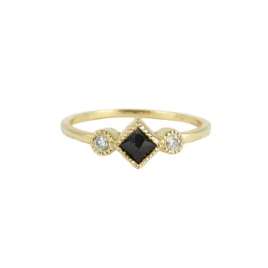 Black Diamond Ike Ring