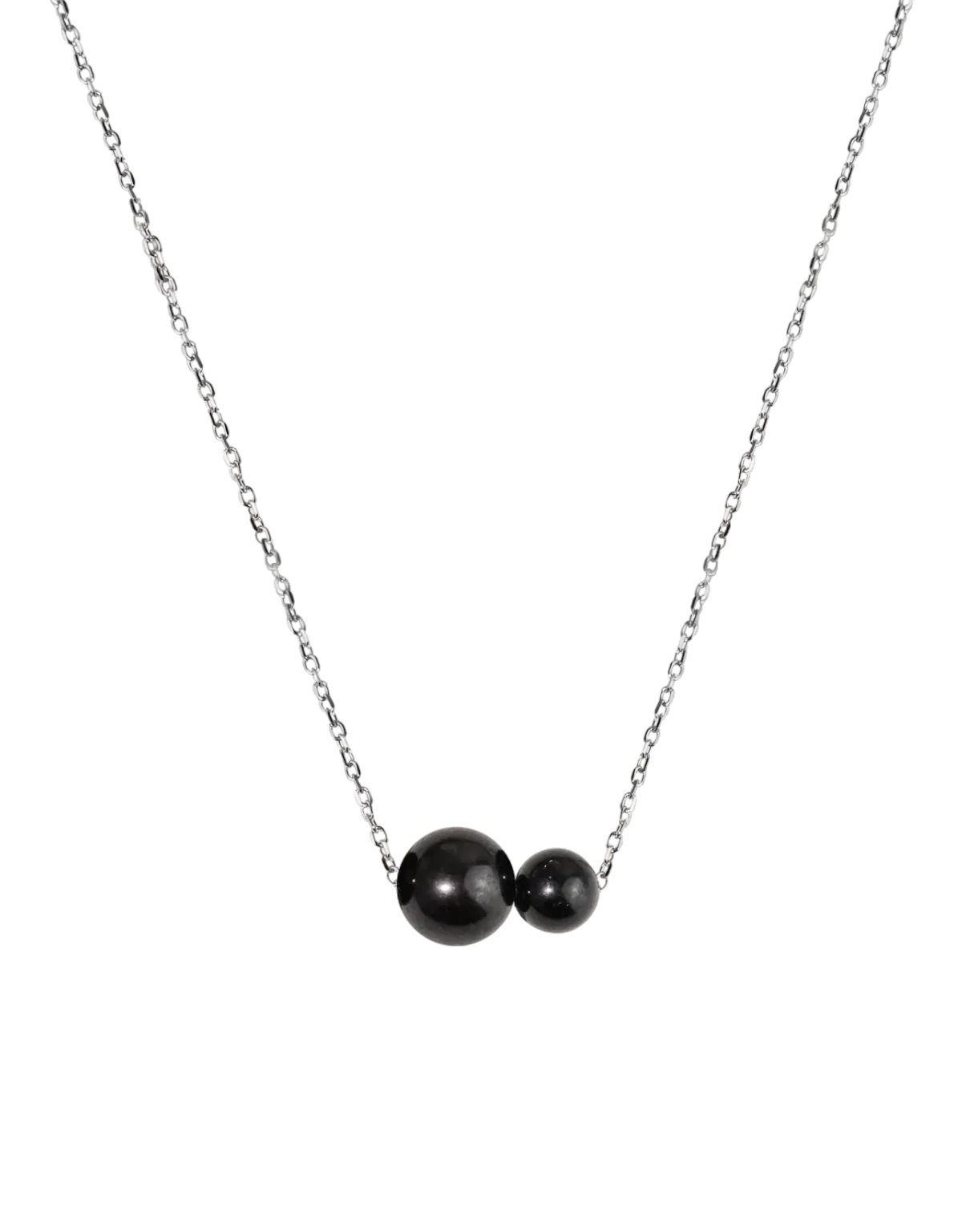 Blakely Pearl Necklace In Black