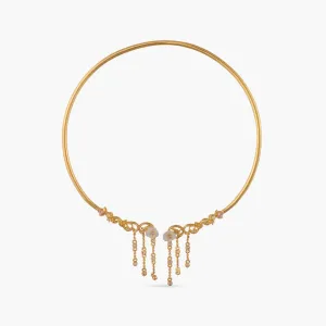 Blossom Veil Open Front Silver Hasli Necklace