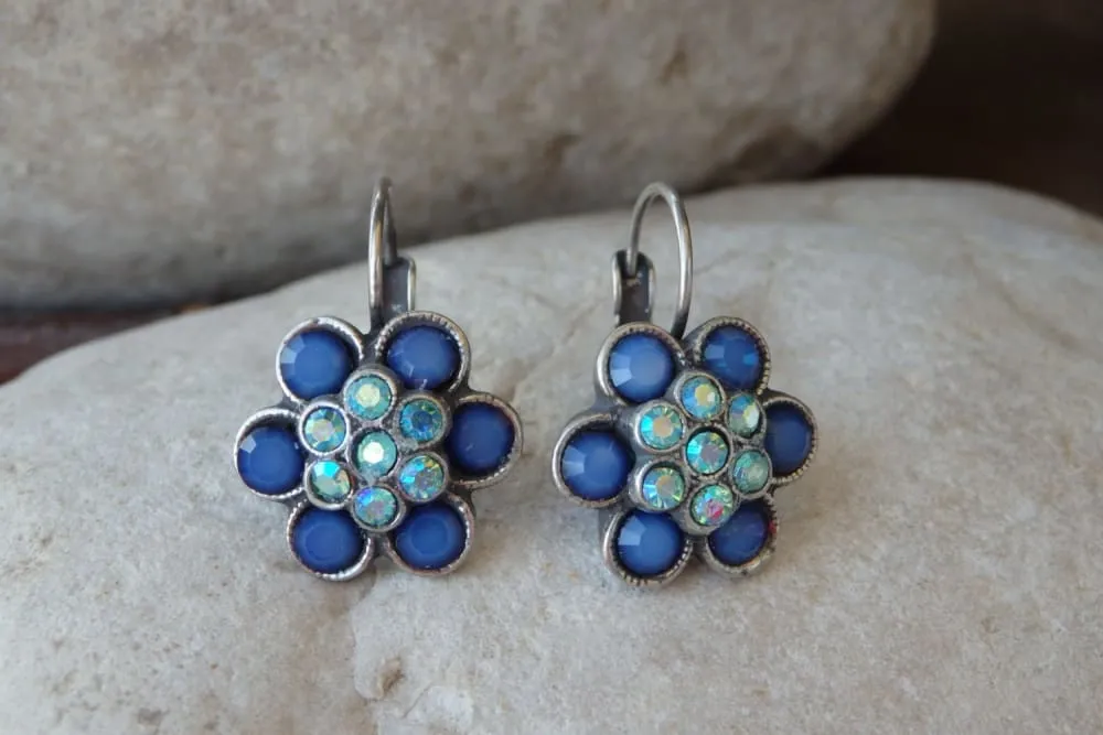 Blue Flower Earrings