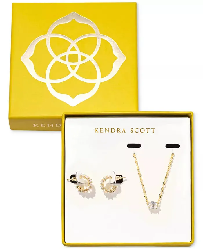 CAILIN GOLD GIFT SET IN WHITE CRYSTAL