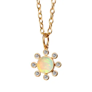 Candy Ethiopian Opal Diamond Pendant