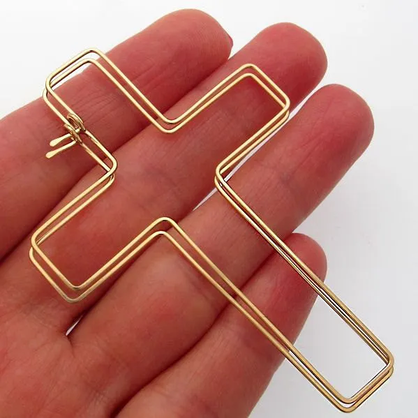 Cross Earrings - Fashion Gold Earrings