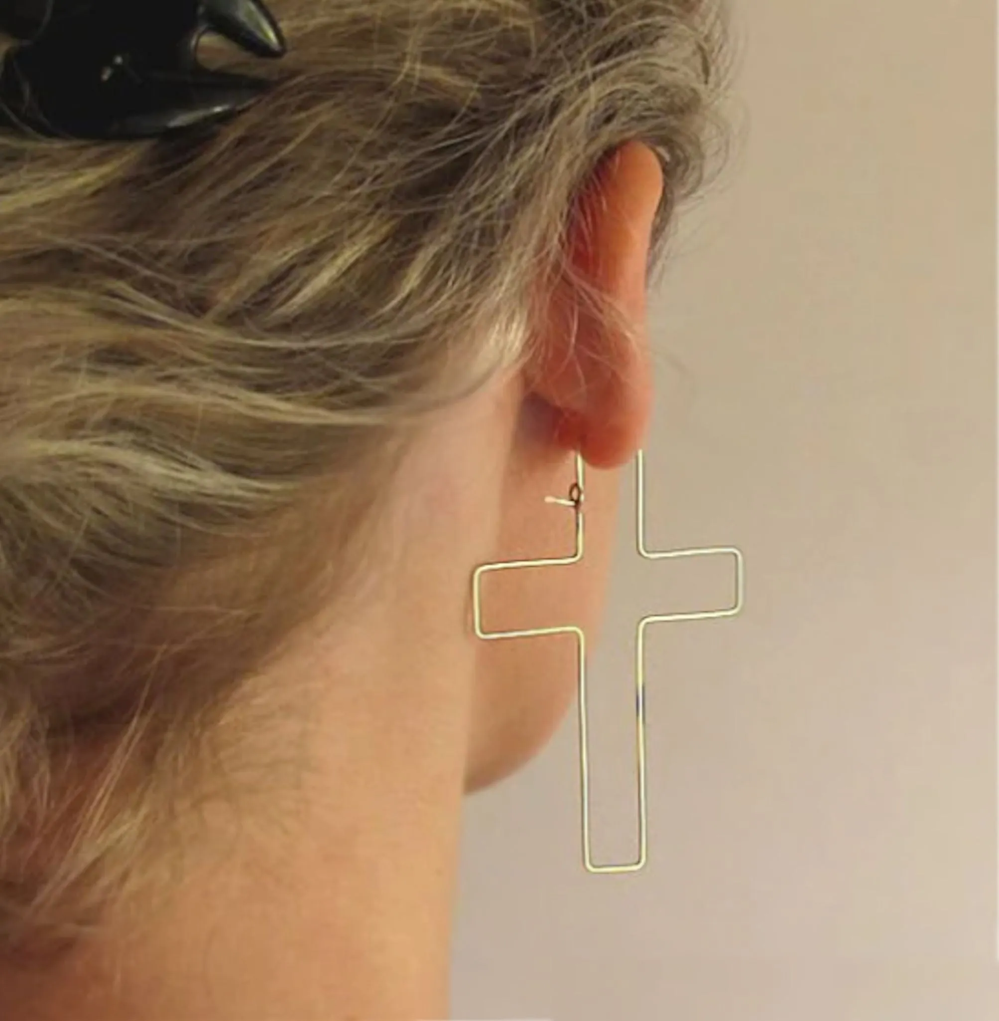 Cross Earrings - Fashion Gold Earrings