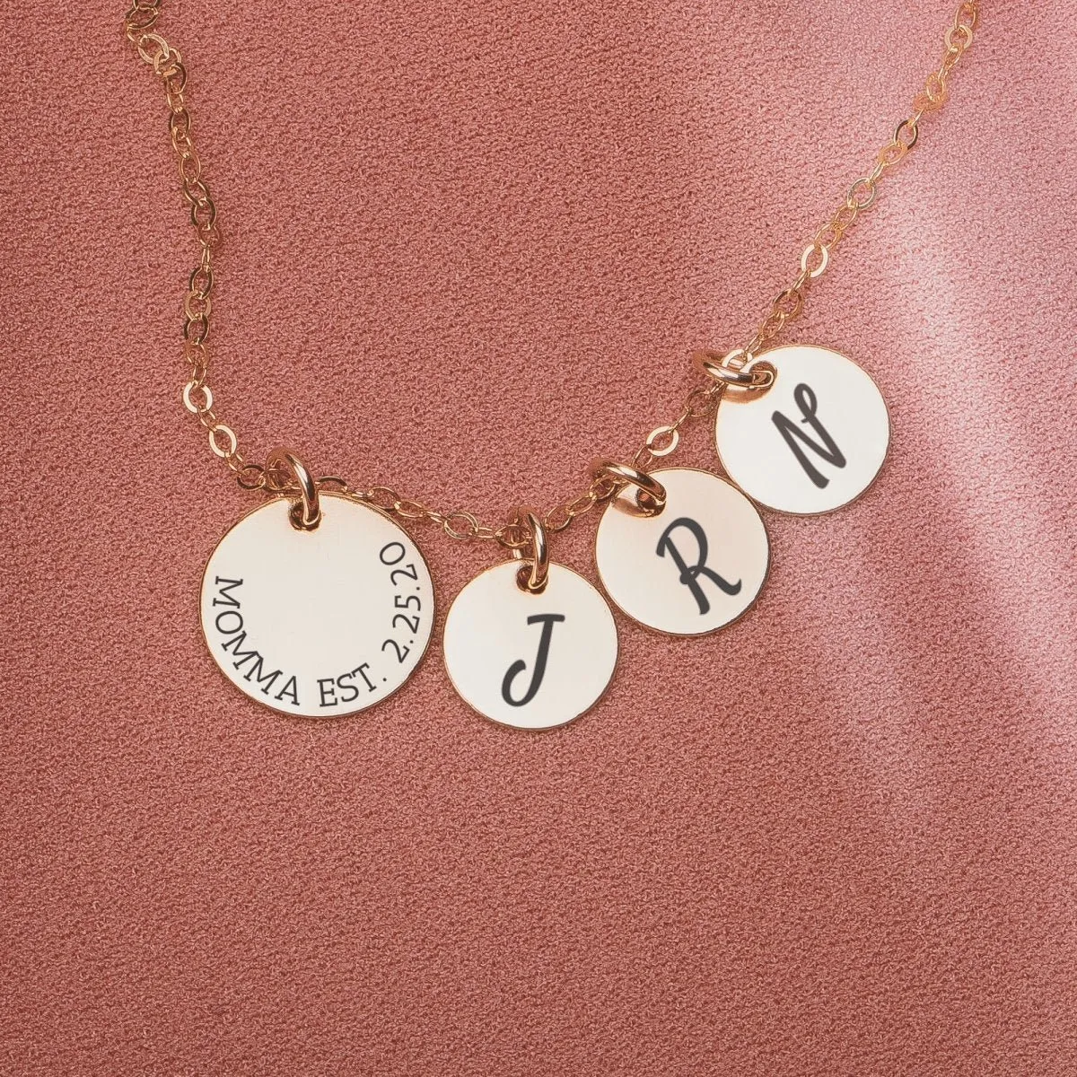 Custom Family Disc Necklace