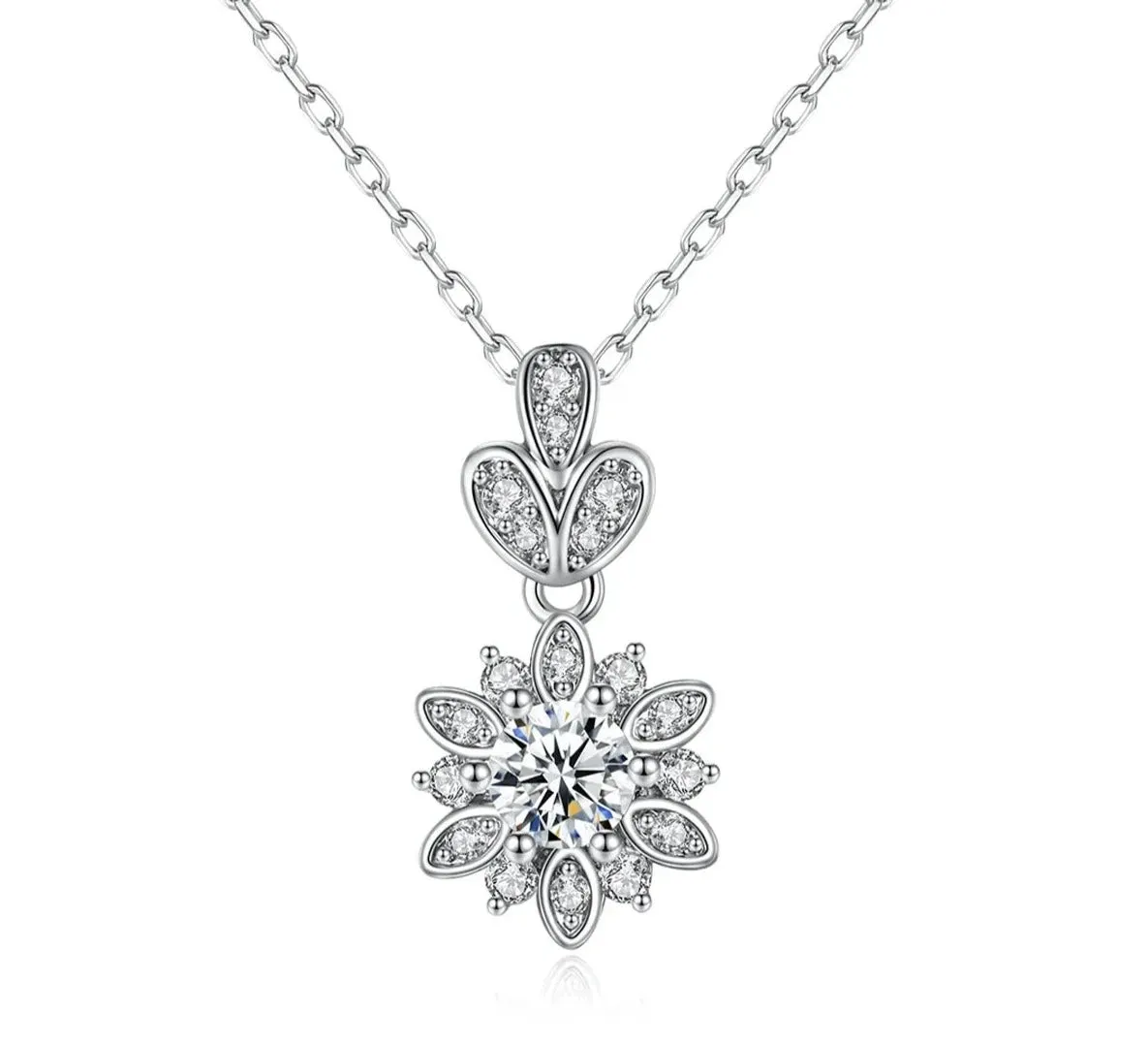 Cute Snowflake Pendant Necklace