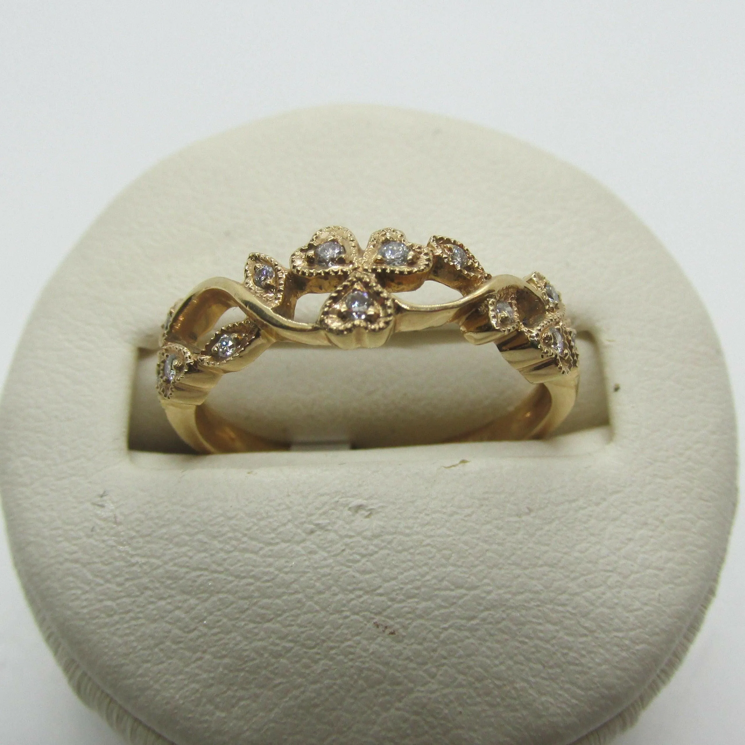 Delicate Flower Diamond Ring