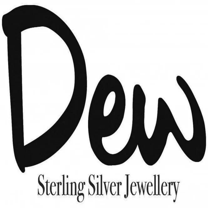 Dew Sterling Silver Dinky F Initial Pendant 9092HPF