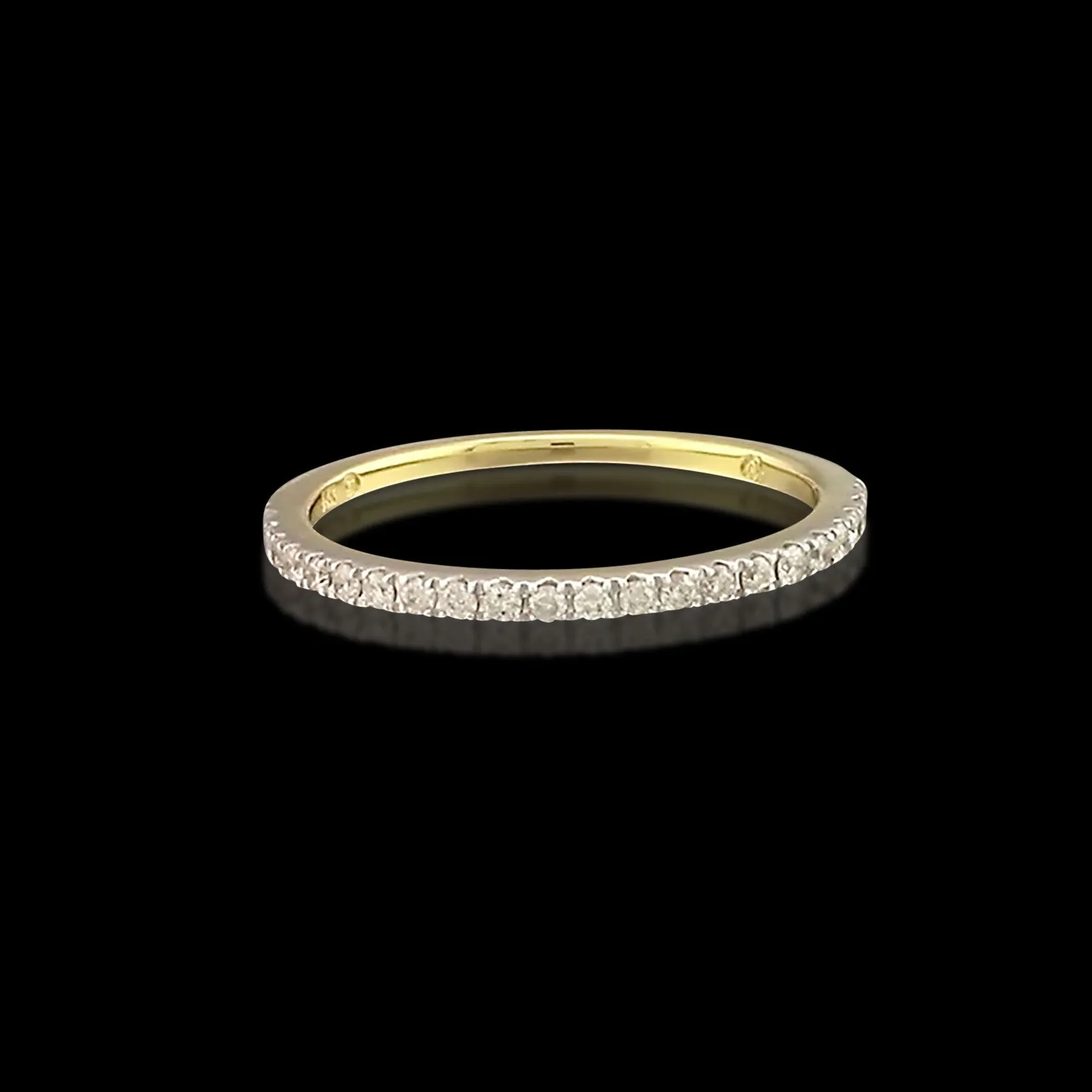 Diamond Yellow Gold 1.5mm Band Ring