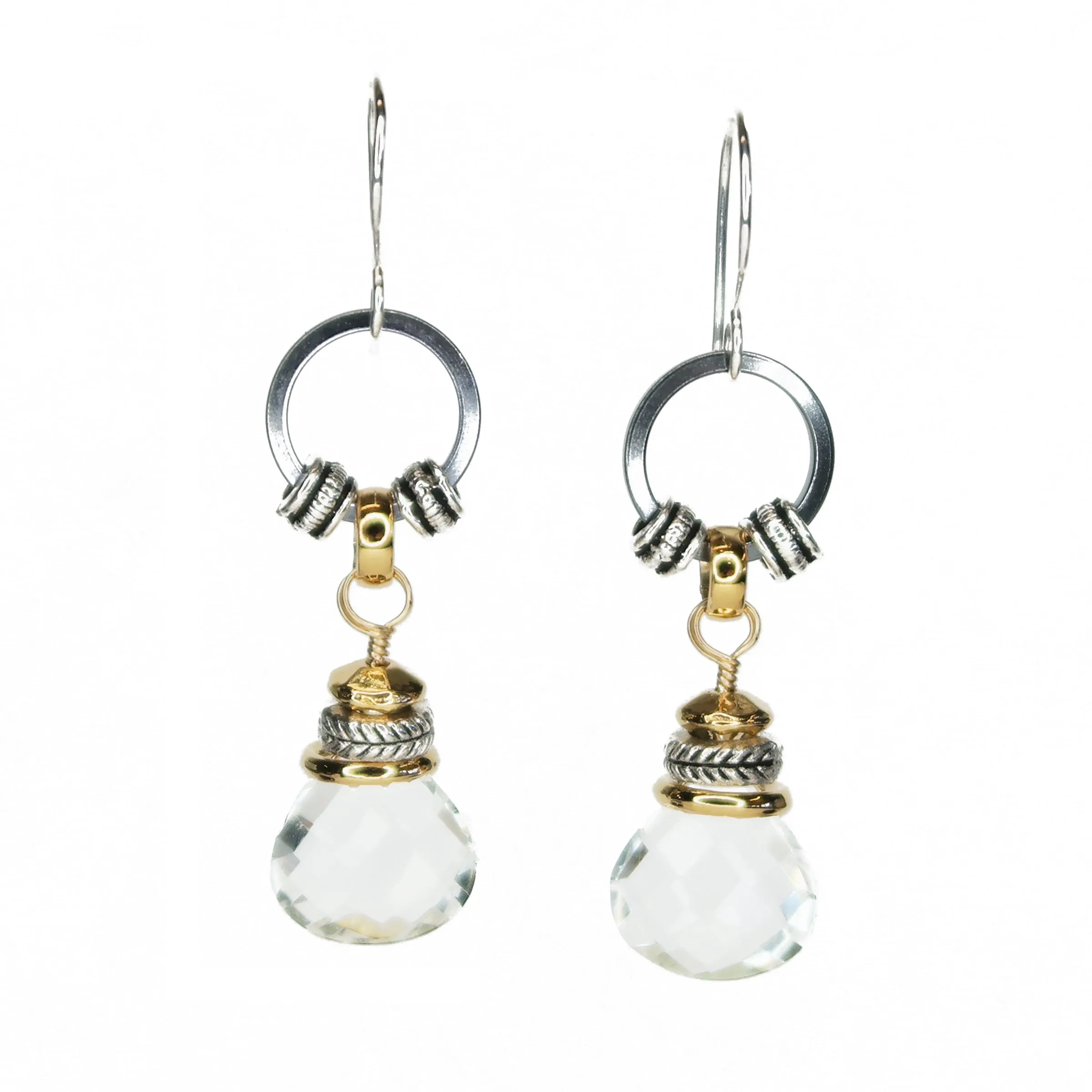 Drop Earrings - Rock Crystal (Large)