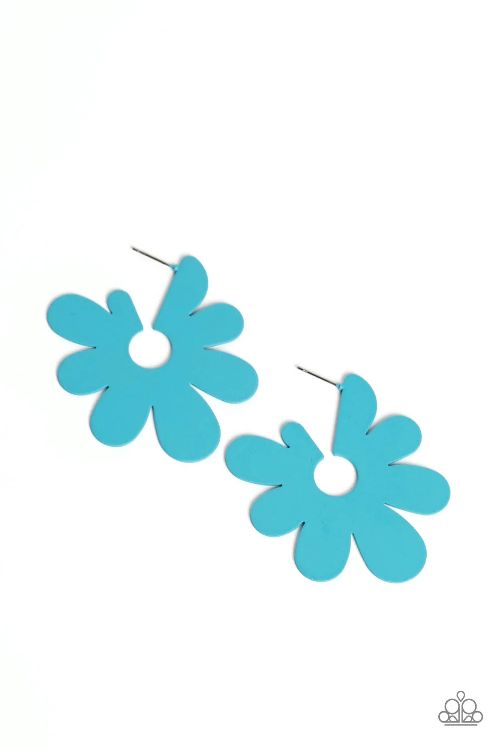 Earrings Flower Power Fantasy - Blue E516