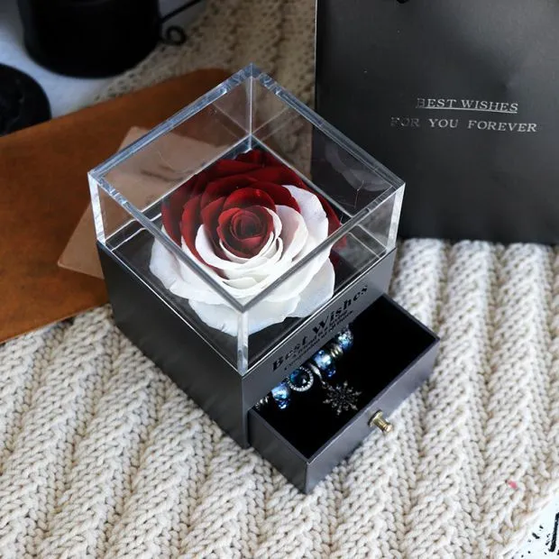 Eternal Rose Jewelry Box – A Timeless Gift of Love and Elegance