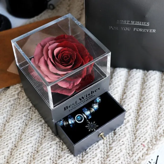 Eternal Rose Jewelry Box – A Timeless Gift of Love and Elegance