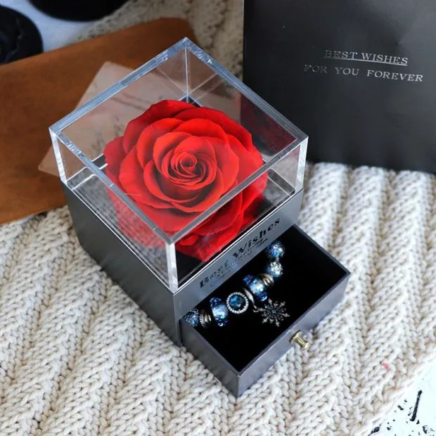 Eternal Rose Jewelry Box – A Timeless Gift of Love and Elegance