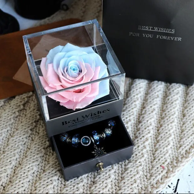 Eternal Rose Jewelry Box – A Timeless Gift of Love and Elegance