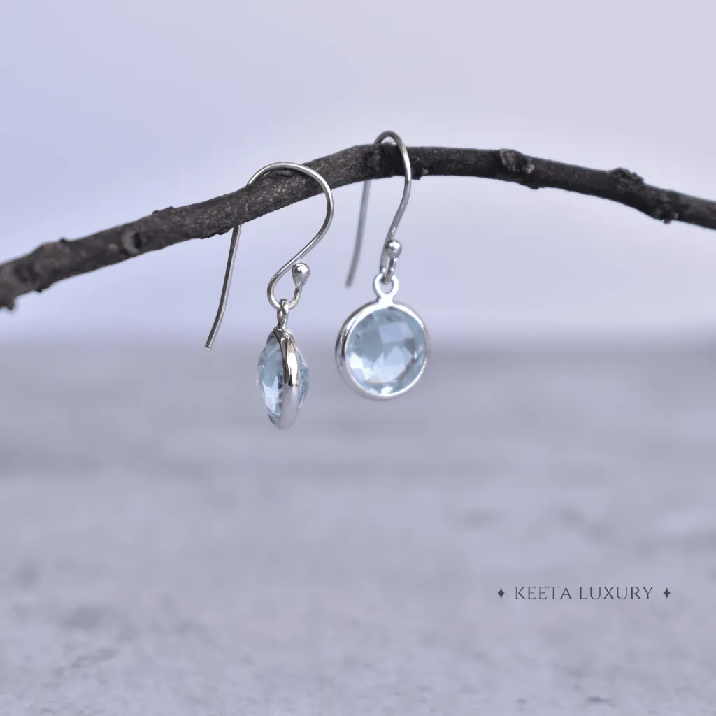 Facets Talk - Aquamarine earrings