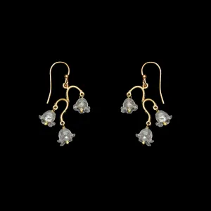 Fine Lily of the Valley Earrings - Dainty Wire