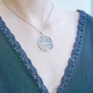 Flower Of Life Sterling Silver Pendant