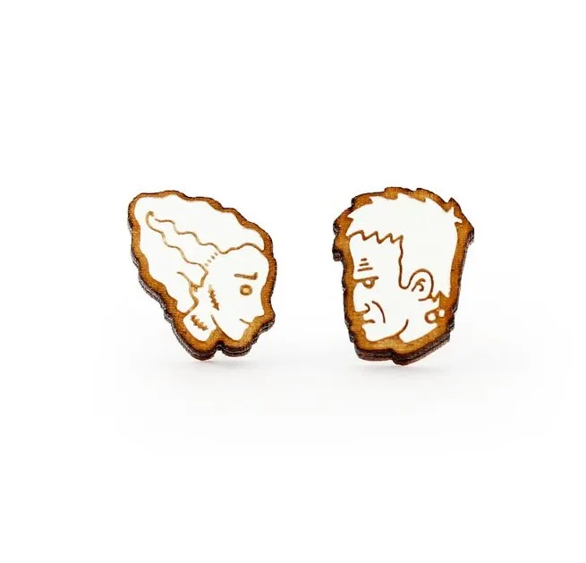 Frankenstein and Bride studs