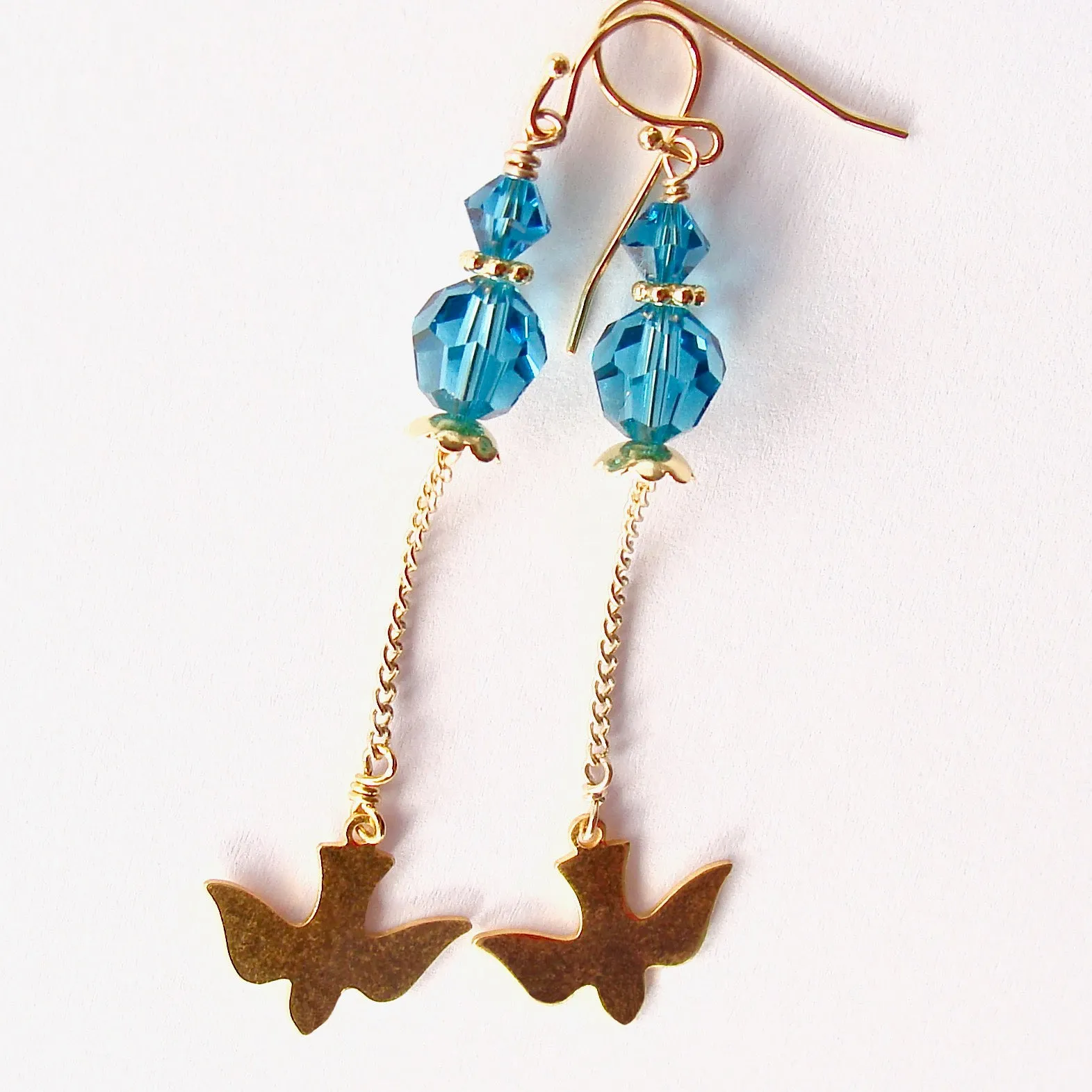 Free Bird: Crystal Drop Earrings