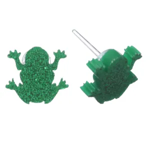 Frog Studs Hypoallergenic Earrings for Sensitive Ears Made with Plastic Posts