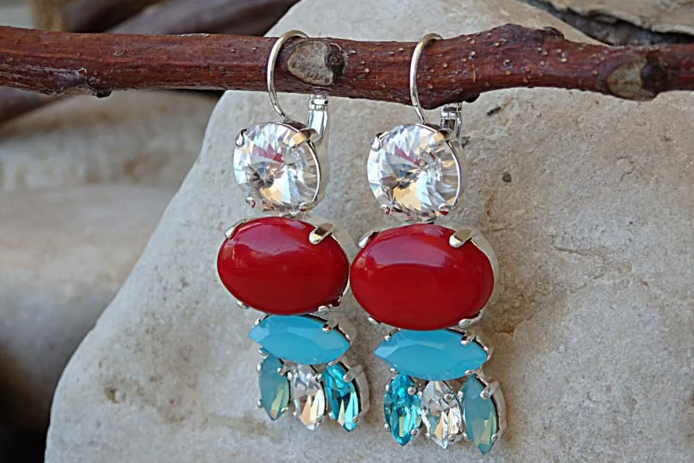 Genuine coral Earrings