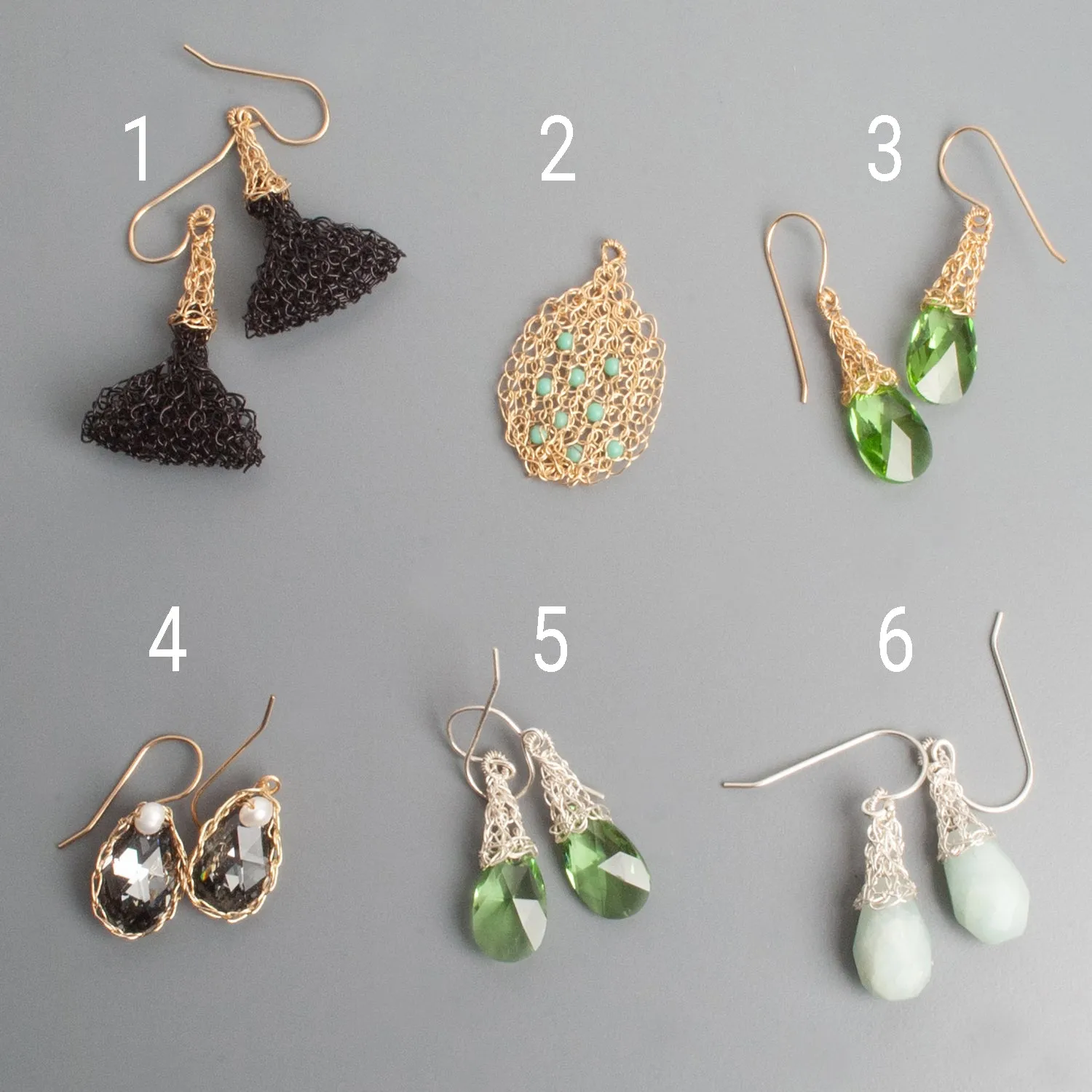 Green Earrings - Sample sale - clearance